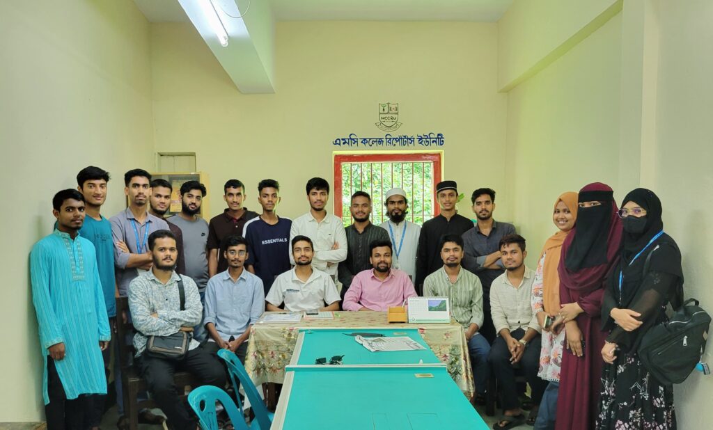 এমসি কলেজ রিপোর্টার্স ইউনিটির সাথে বিএনসিসির মতবিনিময়