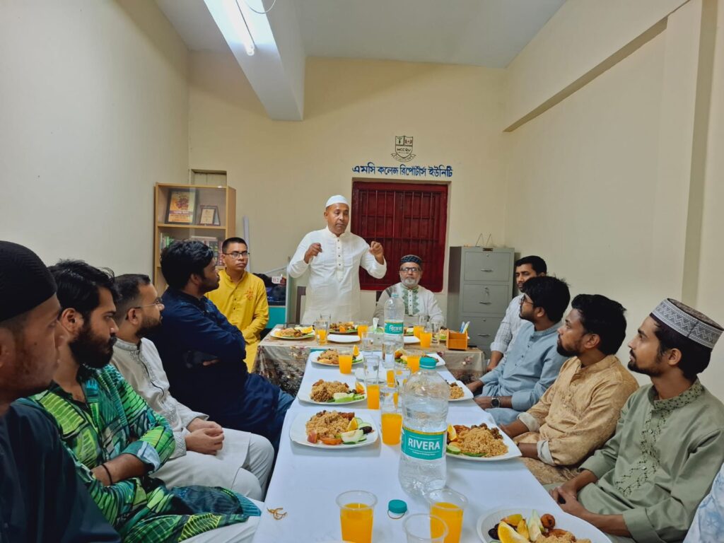 এমসি কলেজ রিপোর্টার্স ইউনিটির ইফতার ও দোয়া মাহফিল অনুষ্ঠিত